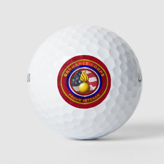 Leger Munitie Corps Veteraan Golfballen (Voorkant)