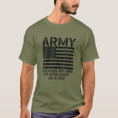 Leger omdat niemand mariniers als Kind funny vin h T-shirt (Voorkant)