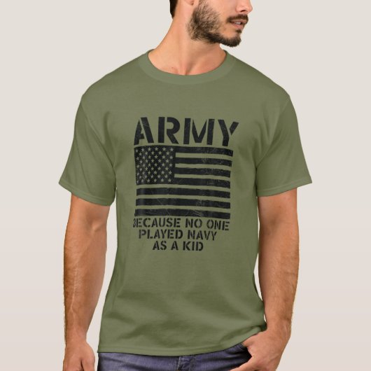 Leger omdat niemand mariniers als Kind funny vin h T-shirt (Voorkant)