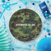 Leger op Birthday Party Papieren Bordje (Feest)