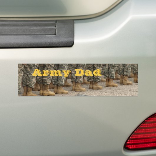Leger pap bumper sticker (Op auto)