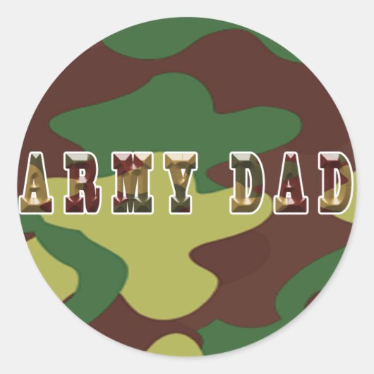 Leger Pap Camouflage Sticker (Voorkant)