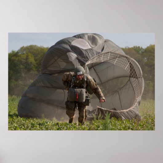 Leger Paratrooper Poster (Voorkant)