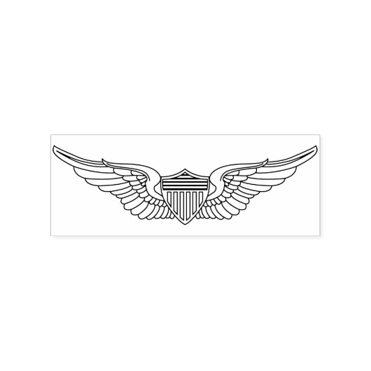 Leger Pilot Wings Crafting Rubber Stamp Rubberstempel (Afrduk)