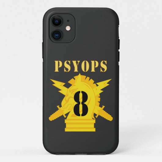 Leger - PSYOPS w Branch Insignia - 8e bataljon Case-Mate iPhone Case (Achterkant)