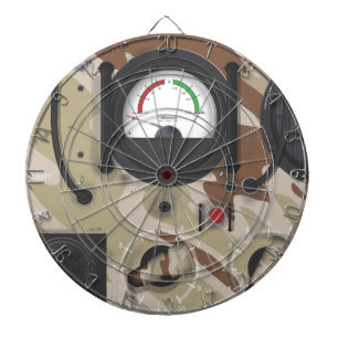Leger Radio woestijn camouflage. Dartbord