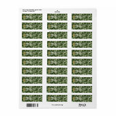 Leger sergeant-majoor Camoflage - Adres label (Full Sheet)