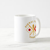 Leger - Signal Corps - Veteran w Branch Koffiemok (Voorkant rechts)