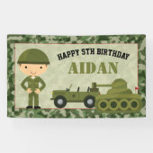 Leger/Soldaat Banner (achtergrond) Persoonlijk (Horizontaal)