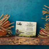 Leger Soldaat Son poem Plaque Fotoplaat (Zijkant)