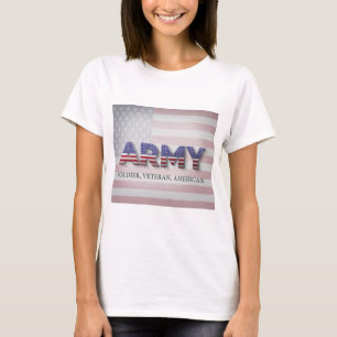 Leger "Soldaat, Veteraan, Amerikaans" T-shirt
