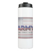 Leger "Soldaat, Veteraan, Amerikaans" Thermosbeker (Voorkant)