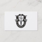 Leger speciale eenheden groene baretten sf zachte  visitekaartje (Achterkant)