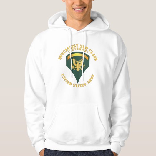 Leger - Specialist 5th class - SP5 - Veteraan - V1 Hoodie (Voorkant)