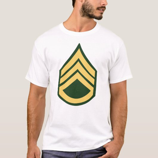 Leger - Staf Sergeant E-6 (SSG) T-shirt (Voorkant)