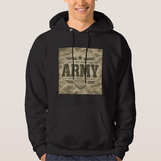 LEGER STERK HOODIE (Voorkant)