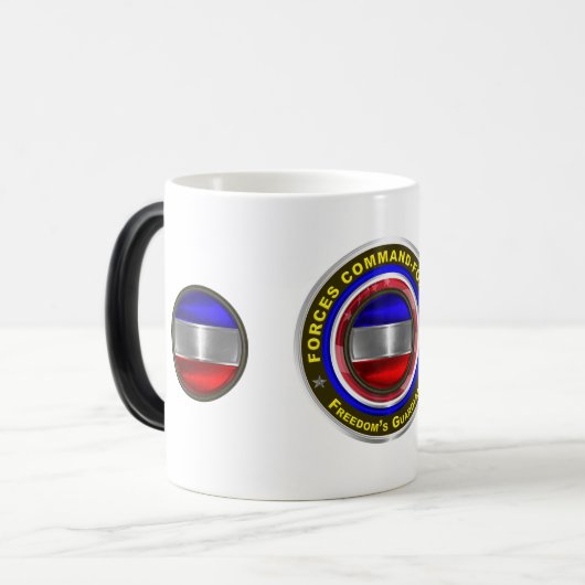 Leger Strijdkrachten Commando FORSCOM   Magische Mok (Voorkant links)