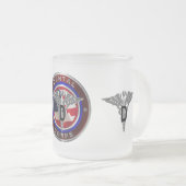 Leger tandheelkundig korps matglas koffiemok (Voorkant rechts)