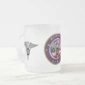 Leger tandheelkundig korps matglas koffiemok (Voorkant links)