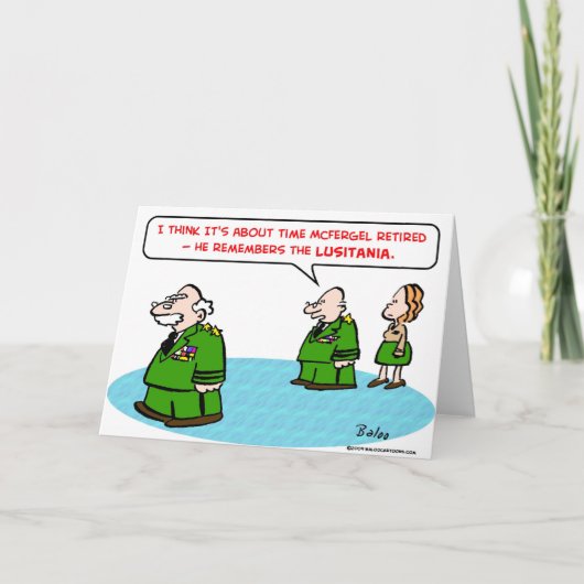 Leger trekt zich terug uit Lusitania Kaart (Voorkant)