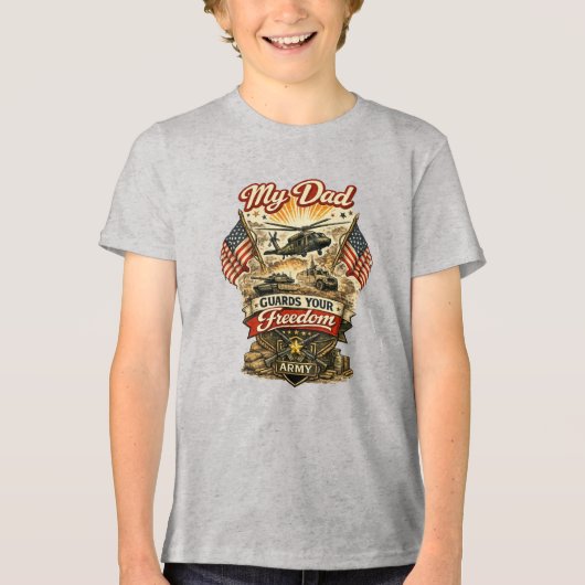 Leger Tri-Blend Shirt (Voorkant)