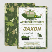 Leger uitnodigingen (Voorkant / Achterkant)