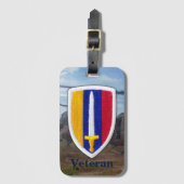 Leger USARV Vietnam Nam War Vets Patch Bagagelabel (Voorkant (verticaal))