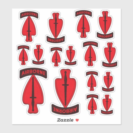 Leger USASOC Special Ops Veterans Sticker (Vel)