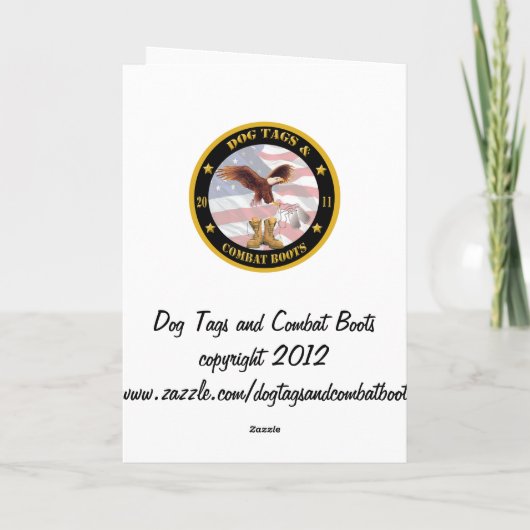  leger vaarwel en succes Kaart (Achterkant)