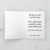  leger vaarwel en succes Kaart (Binnen)