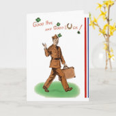  leger vaarwel en succes Kaart (Gele Bloem)