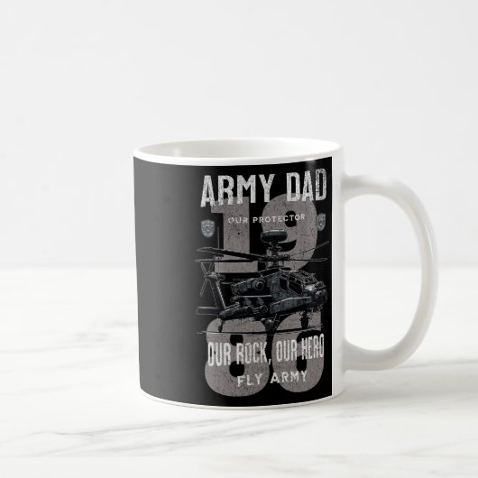 Leger vader vader militaire vaders dag Apache Heli Koffiemok (Rechts)