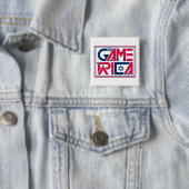 Leger van Amerika. Game Vierkante Button 5,1 Cm (In situ)