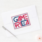 Leger van Amerika spel Vierkante Sticker (Envelop)