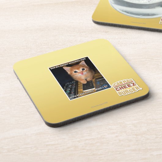 Leger van boze robots bier onderzetter (Linkerzijde)