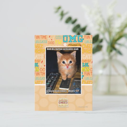 Leger van boze robots briefkaart (Staand voorkant)