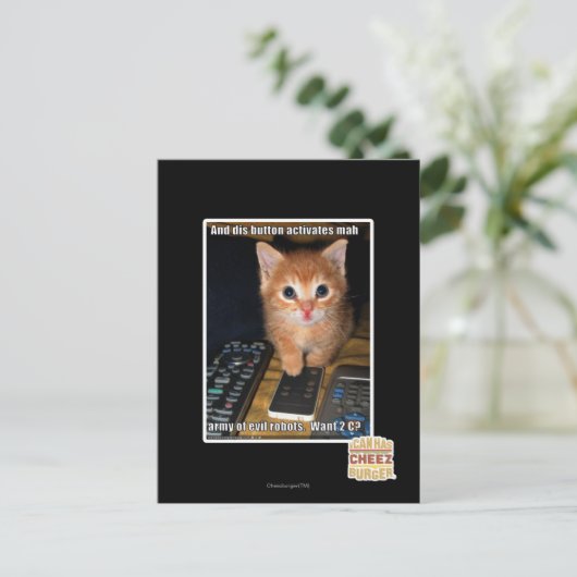 Leger van boze robots briefkaart (Staand voorkant)