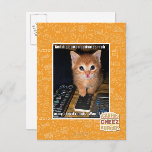 Leger van boze robots briefkaart (Voorkant / Achterkant)