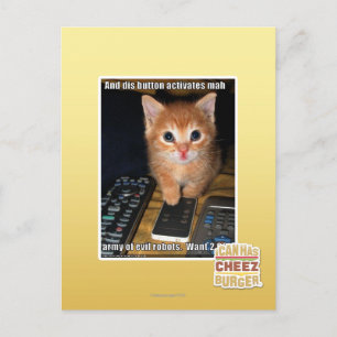 Leger van boze robots briefkaart