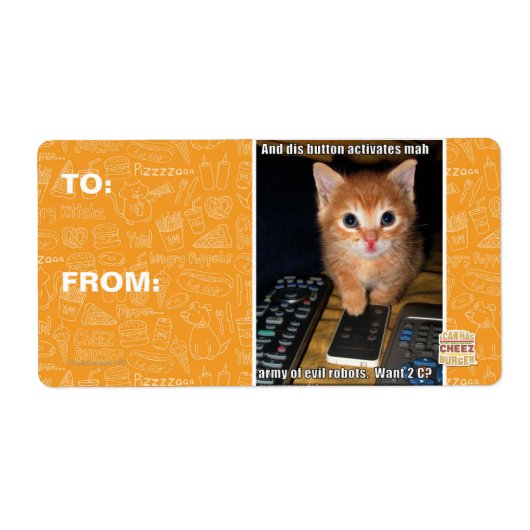 Leger van boze robots etiket (Voorkant)