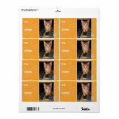 Leger van boze robots etiket (Full Sheet)