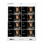 Leger van boze robots etiket (Full Sheet)