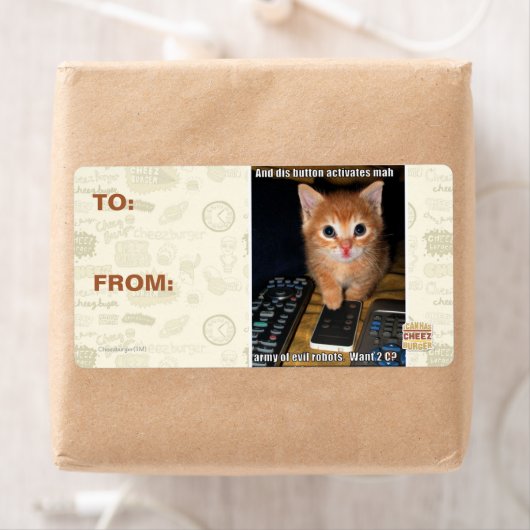 Leger van boze robots etiket (Insitu)