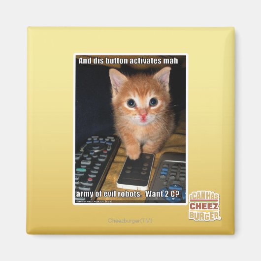 Leger van boze robots magneet (Voorkant)