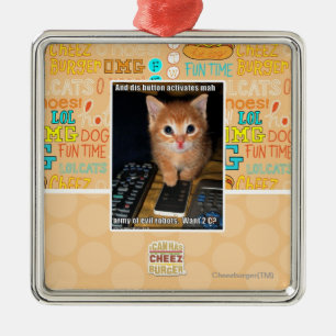 Leger van boze robots metalen ornament