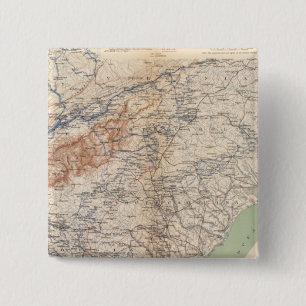 Leger van Cumberland Vierkante Button 5,1 Cm