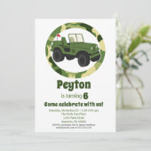 Leger van de Camo Boys Birthday Kaart (Staand voorkant)