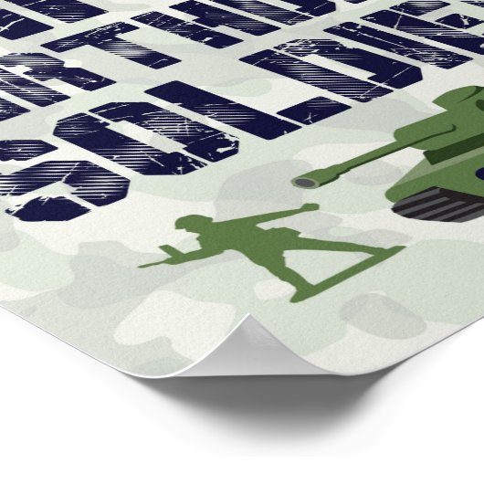 Leger van de gelukkige verjaardag van de zondedag poster (Hoek)