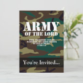 Leger van de Heer, Bijbelse Schrift Camo Kaart (Staand voorkant)