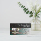 Leger van de Heer, Bijbelse Schrift Camo Visitekaartje (Staand voorkant)